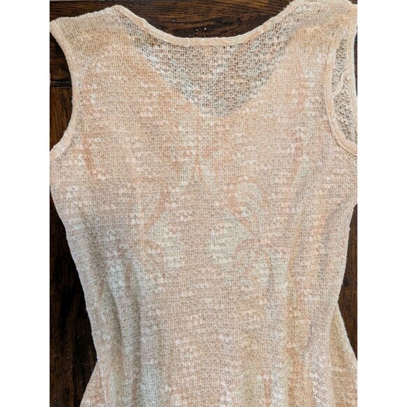 Reba Dress Women XL Boho Floral Crochet Knit Dress Flared Hem Lined - Picture 10 of 10